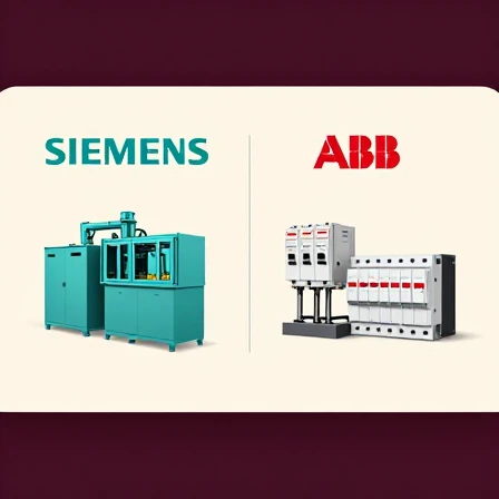 مقایسه برند زیمنس (Siemens) و ABB | کدام برند برای تجهیزات برق صنعتی بهتر است؟